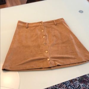Marine Layer Faux Suede Mini Skirt